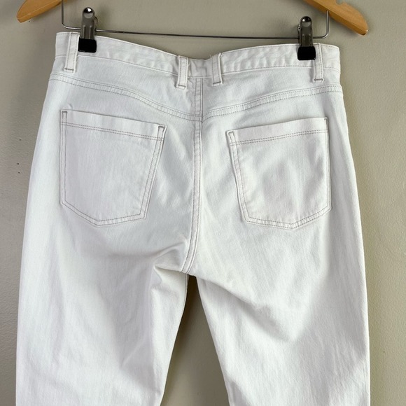 Boden White Straight Leg Jeans Mid Rise 30" Inseam Size‎ 6R - Picture 8 of 12